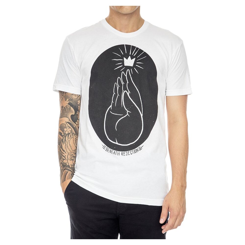 beneath rejection model photography tshirt;