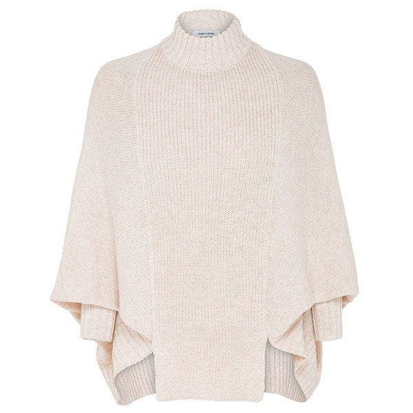 raw by raw ghost mannequin photography knitted cape white;