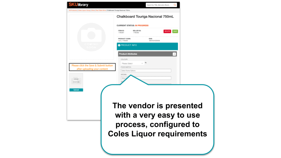 skucapture vendor portal