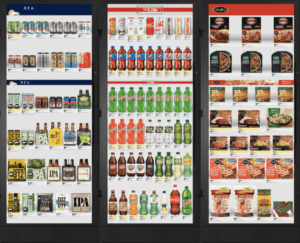 Cooler Screen Product Display